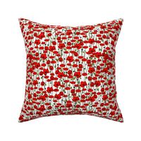 Poppy field - white - small