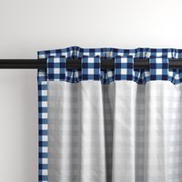 gingham blue and white, small