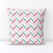 zigzag chevron pink on white small scale