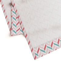 zigzag chevron pink on white small scale