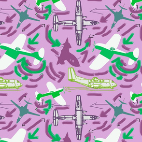 Lots of Planes purple