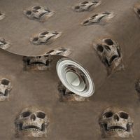 skulls everywhere - brown