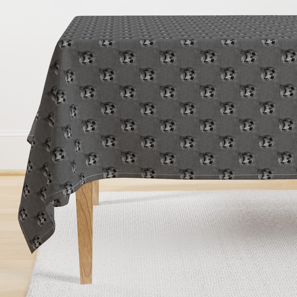 skulls everywhere - dark gray