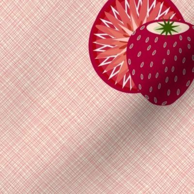 Strawberries_ pink weave