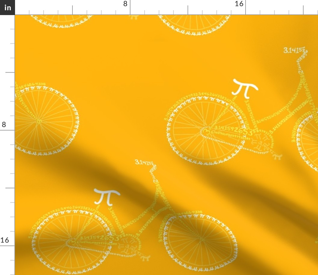 Pi-cycle in gold and yellow (12" bike)