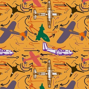 Planes of all kinds desert