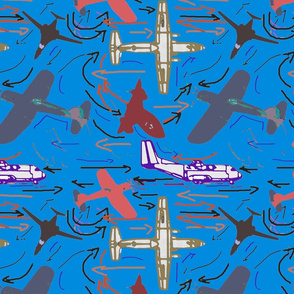 Planes of all kinds ocean