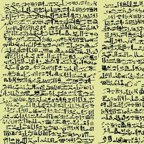 Egyptian Script on Goldenrod // Small