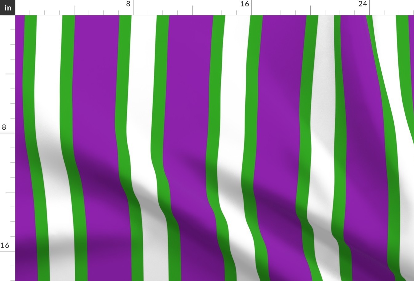 Suffragette Stripes - British - Green and Purple
