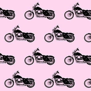 2.5" Motorcycles on Pink