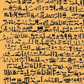 Egyptian Script on Casablanca Yellow // Large