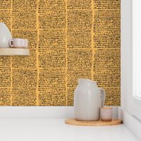 Egyptian Script on Casablanca Yellow // Small