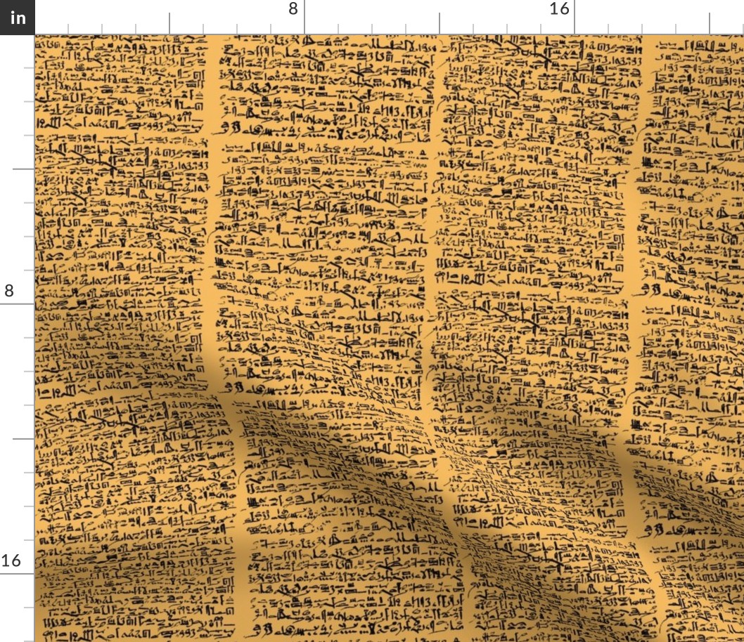 Egyptian Script on Casablanca Yellow // Small