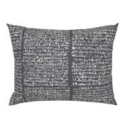 Egyptian Script on Charcoal // Large