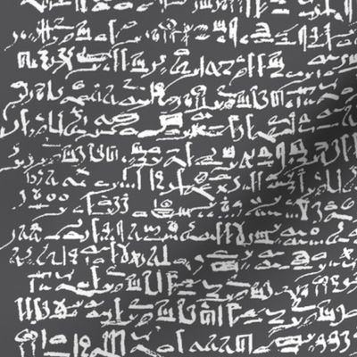 Egyptian Script on Charcoal // Large