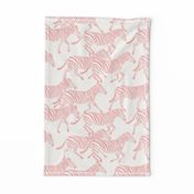 zebras in light pink