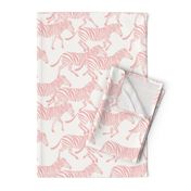 zebras in light pink