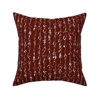 Ancient Japanese on Falu Red // Large