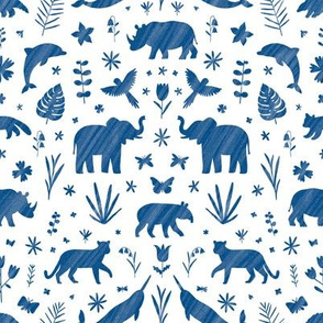 Endangered species ornamental pattern