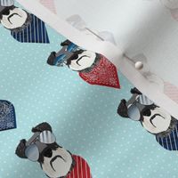 schnauzer sunglasses summer bandana dog breed fabric blue