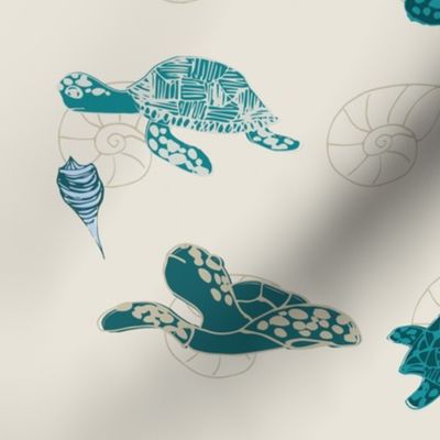 Save the Sea Turtles Scuba Blue 