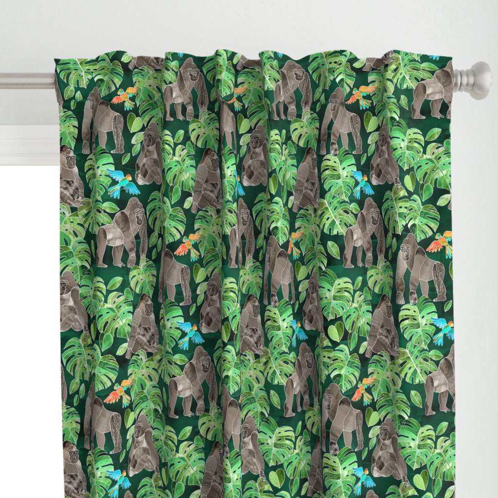 Gorillas in the Emerald Forest - large print