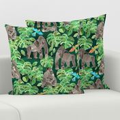 Gorillas in the Emerald Forest - large print