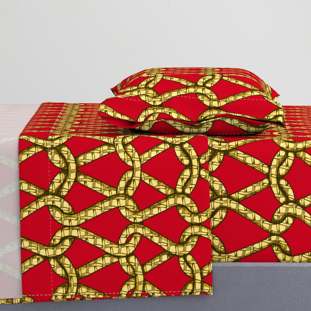 endless knots (red yellow)