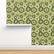 Bicycle Tire polka dots in lime