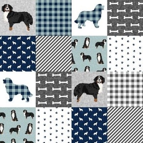 bernese mountain dog (2 Inch)  pet quilt b cheater quilt dog wholecloth fabric