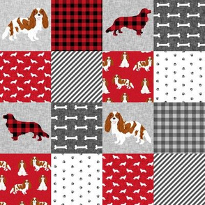 cavalier king charles spaniel blenheim (2 Inch) pet quilt a cheater quilt collection