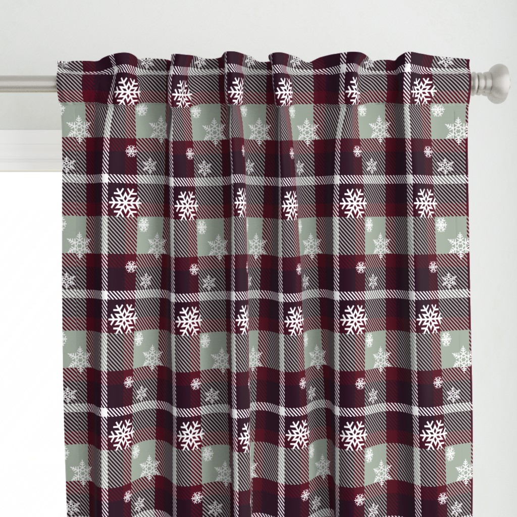 Snowflake plaid