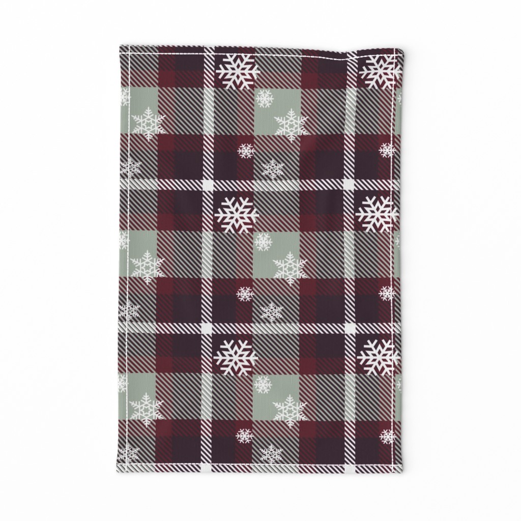 Snowflake plaid