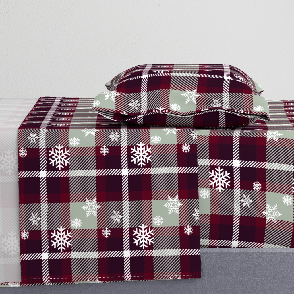 Snowflake plaid