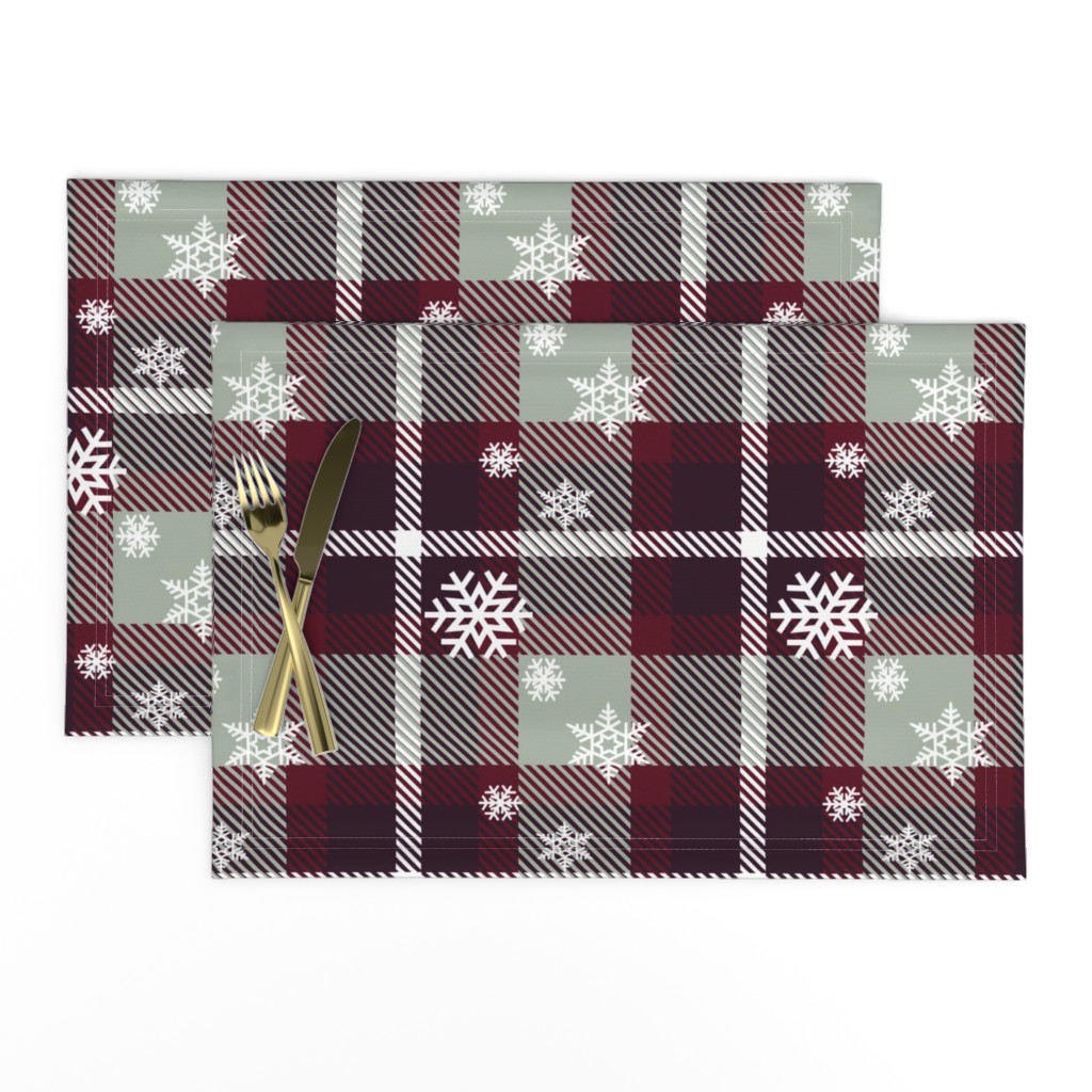 Snowflake plaid