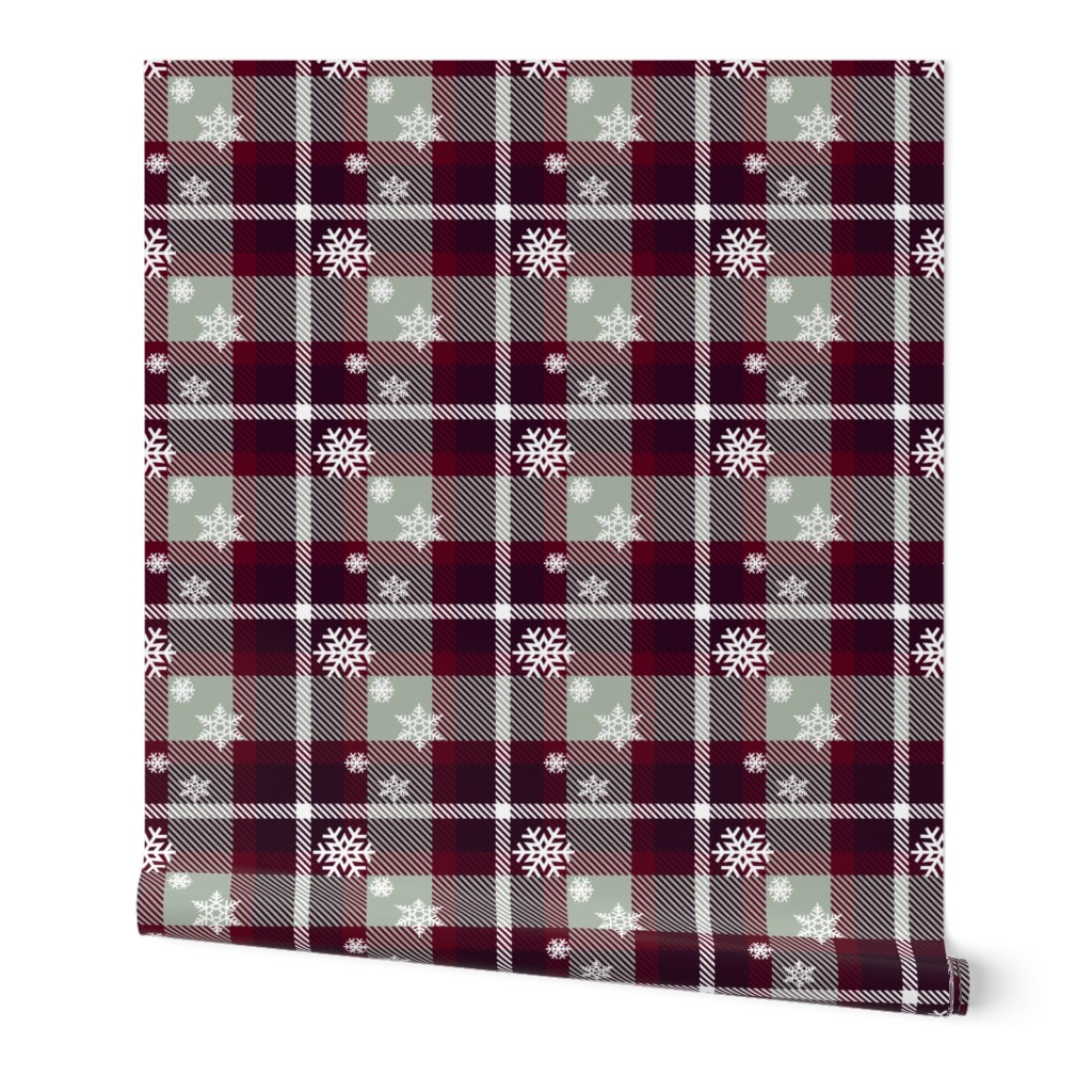 Snowflake plaid