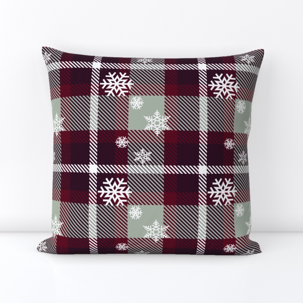 Snowflake plaid