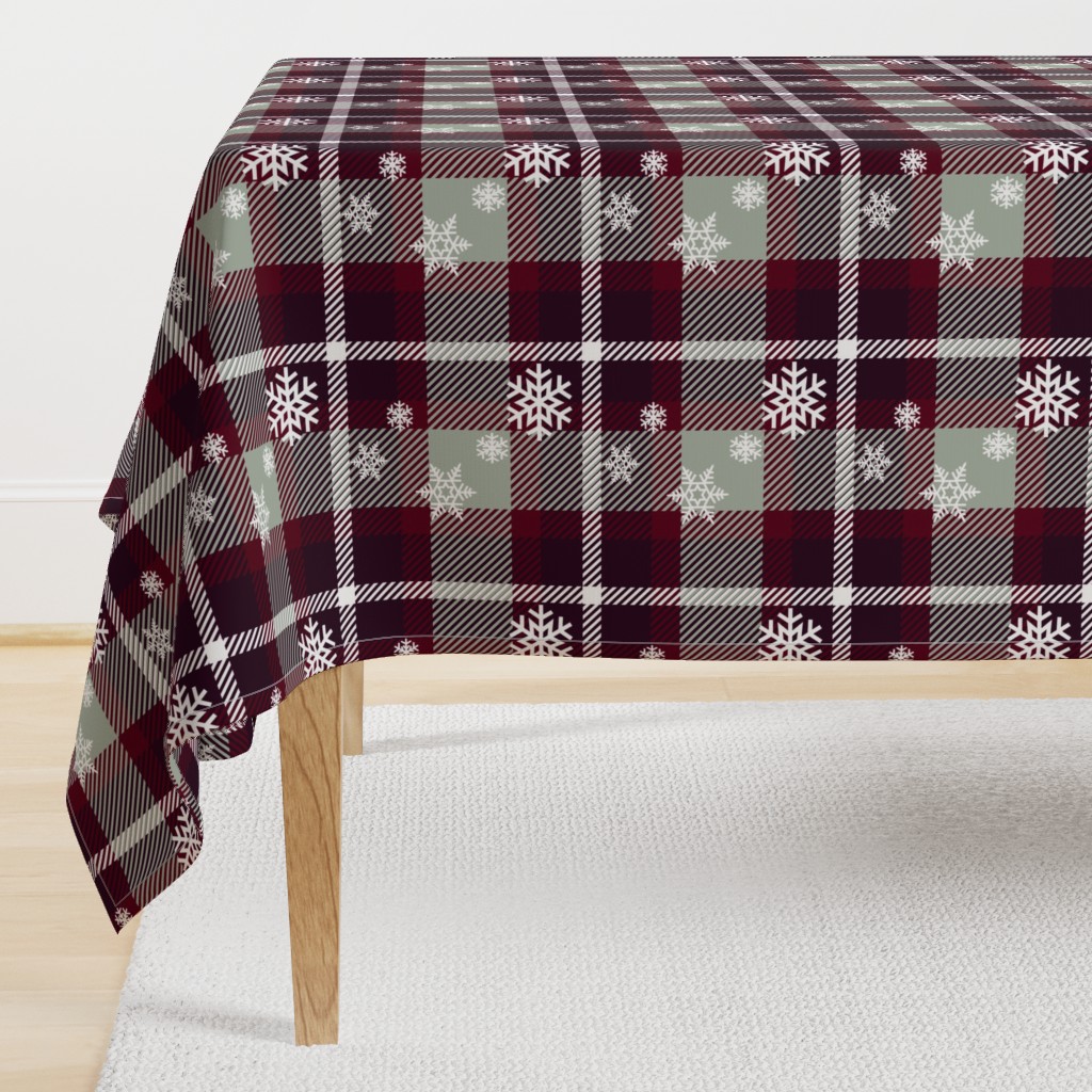 Snowflake plaid