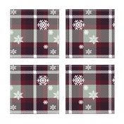 Snowflake plaid