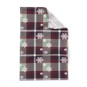 Snowflake plaid