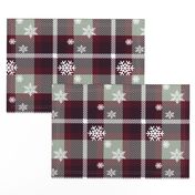 Snowflake plaid