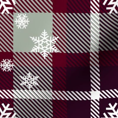 Snowflake plaid