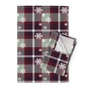 Snowflake plaid