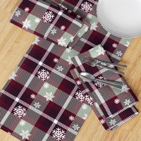 Snowflake plaid