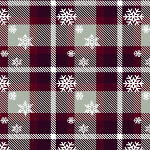 Snowflake plaid