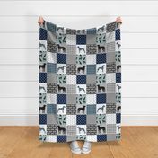 great dane black pet quilt b cheater wholecloth collection 