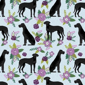 great dane black pet quilt c  collection coordinate floral