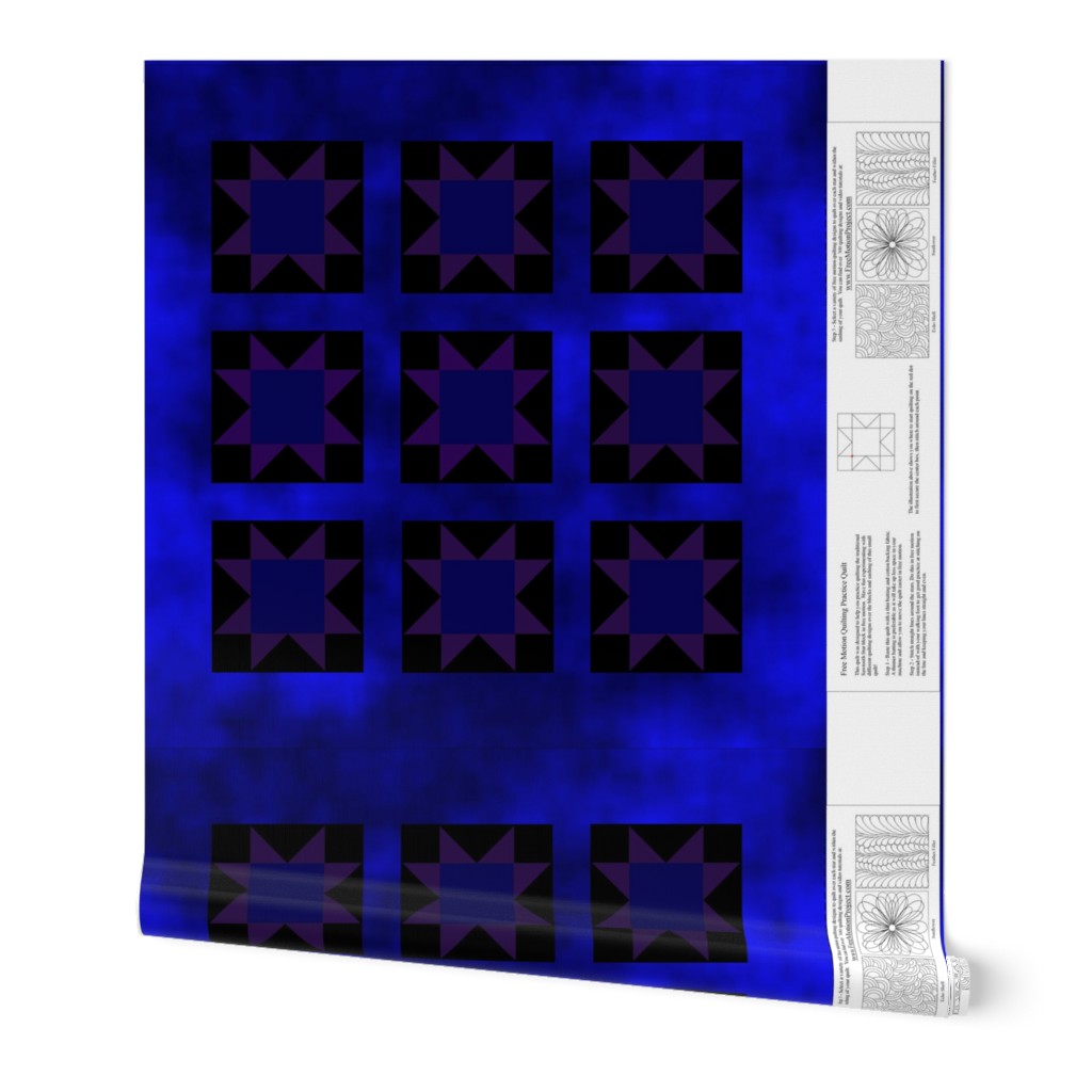 Sawtooth Star Practice Quilt - Blue