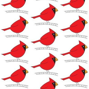 cardinals on a branch