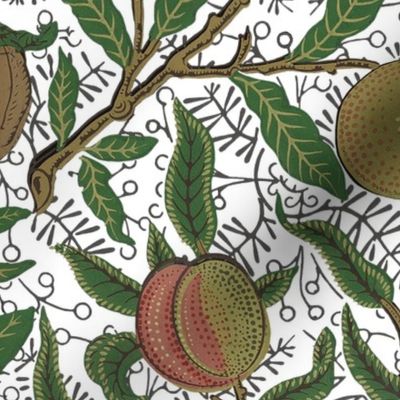 Fruit ~ William Morris ~ Original on White  